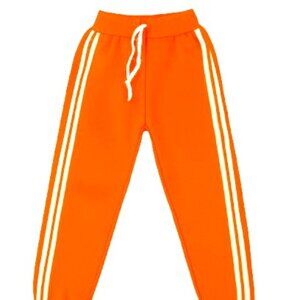 Children's Drawstring Sweatpants - Orange